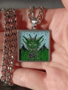 Ręcznie robiony wisiorek "Zielony Strażnik"