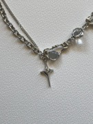 naszyjnik piekny srebrny