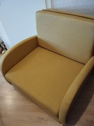 Fotel z funkcją spania i schowek na pościel 