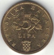 Chorwacja 5 lipa lip 2011 - 18 mm - nr 2