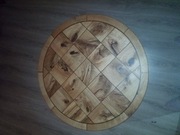 Stolik kawowy dąb, żywica, olej