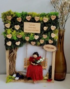 Ramka na zakończenie roku szkolnego makrama 