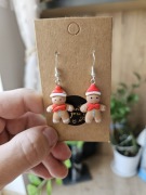 Kolczyki piernik pierniczki  święta Boże Narodzenie gwiazdką 