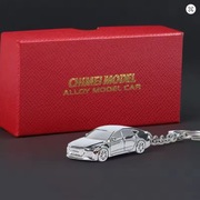 Brelok Audi RS7 Srebrny Metalowy dla fana motoryzacji Sportowe Auto