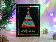 Kartka świąteczna handmade modern #4