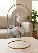 Dekoracja wnętrza boho skandynawska stojak na komodę do salonu sypialni