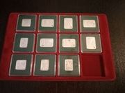 PALETA SREBRNYCH MONET KOLEKCJONERSKICH - 11 SZTUK - 240 GRAM 