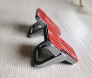 Nóżki podpórki do laptopa srebrne aluminiowe (para)