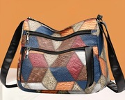 Nowa torebka damska, listonoszka regulowany pasek Wielokolorowa 
