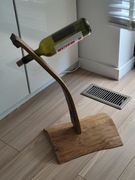 STOJAK DREWNIANY NA WINO NA 3 BUTELKI UNIKAT OKAZJA!