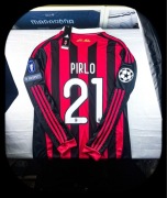 M) ANDREA PIRLO 21 AC MILAN 09/10 LIGA MISTRZÓW UEFA RETRO LONG SLEEVE NOWY