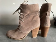 Botki damskie 38 P.i.u.r.e Skóra naturalna zamszowa kowbojki