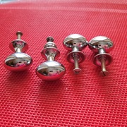 Stare uchwyty meblowe gałki do mebli PRL 4szt SREBRNE 