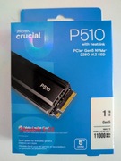 Dysk Crucial P510 1TB M.2 2280 Gen5 TLC Radiator CT1000P510SSD5
