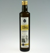 Olej rzepakowy bez glifosatu, tłoczony na zimno, nierafinowany, 500ml  