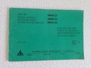 Silniki wysokoprężne katalog części 1978