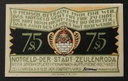 Notgeld Niemcy miasto Zeulenroda 75 Pf 1921 (2)