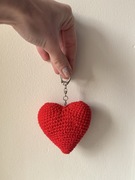 serduszko brelok handmade czerwone serce breloczek