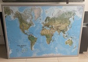 Mapa Świata po angielsku 140x100 cm IKEA Myrarp