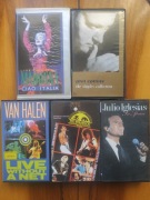 Zestaw 5 kaset VHS muzycznych