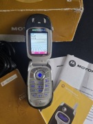 Motorola E550/V550/V535 komplet, pl, bez simlocka, zgodny imei