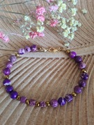 Bransoletka z kamieni naturalnych jaspisu i hematytu 