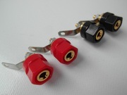 gniazda głośnikowe złocone nowe wysoka jakość