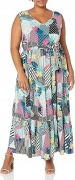Loralette_Women's Plus Size Dress_Seashore Maxi_ naturalna_26/28