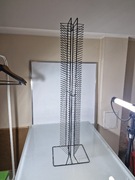 Stojak na Płyty CD Podwójny Dwustronny Metalowy 