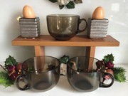 2szt. Kubki Jumbo 500 ml szkło hartowane do zmywarki mikrofali dymne 