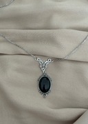 Naszyjnik łańcuszek  kryształ  