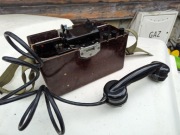 Telefon polowy wojskowy PRL LWP MB-43