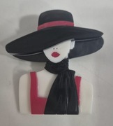 Piękna akrylowa broszka przypinka 