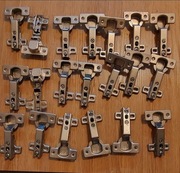 Zawiasy meblowe nakładane komplet 