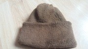 Czapka i rekawiczki z wełny wielbłąda - rękodzieło Mongolia
