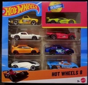 HOT WHEELS zestaw 8szt autek 8-pak HPV78 z jednym unikatowym autkiem