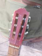 Gitara z pokrowcem na biwak