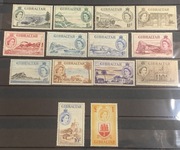 Brytyjski Gibraltar 1953 Królowa Elżbieta II Lokalne widoki  **/* 