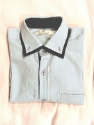 Męska koszula w paski biało-niebieskie rozm. M