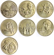 MONETY 2 ZŁ -ROCZNIK 2002 KOMPLET - 7 SZT.