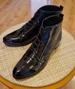 BUTY marki Carinii damskie wizytowe  czarne lakierki wysokie istan idealny