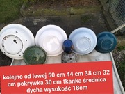 Miski emaliowane PRL zestaw