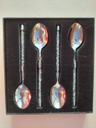 Łyżeczki z kryształkami z diamencikami z pirytem glamour na prezent 