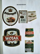 8 etykiet z browaru Belgia 