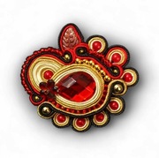 Broszka sutasz Nane Sutasz rękodzieło artystyczne 