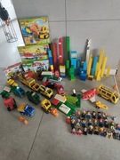 GIGA ZESTAW LEGO DUPLO 9,5 kg!, Budowa, Straż, Auta + figurki