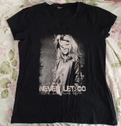 T-shirt czarny z nadrukiem Okay