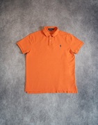 Oryginalna Koszulka Polo Ralph Lauren pomarańczowa Vintage - L