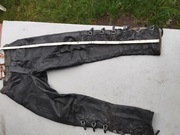 Spodnie motocyklowe skórzane męskie