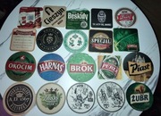 20 podkładek wafli pod piwo PINTA BRACKIE SIERPC CIESZYN BROK PIAST i inne